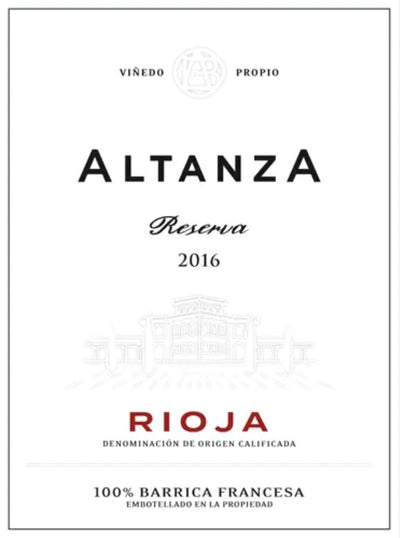 Altanza Reserva Rioja 2016 - 750ml