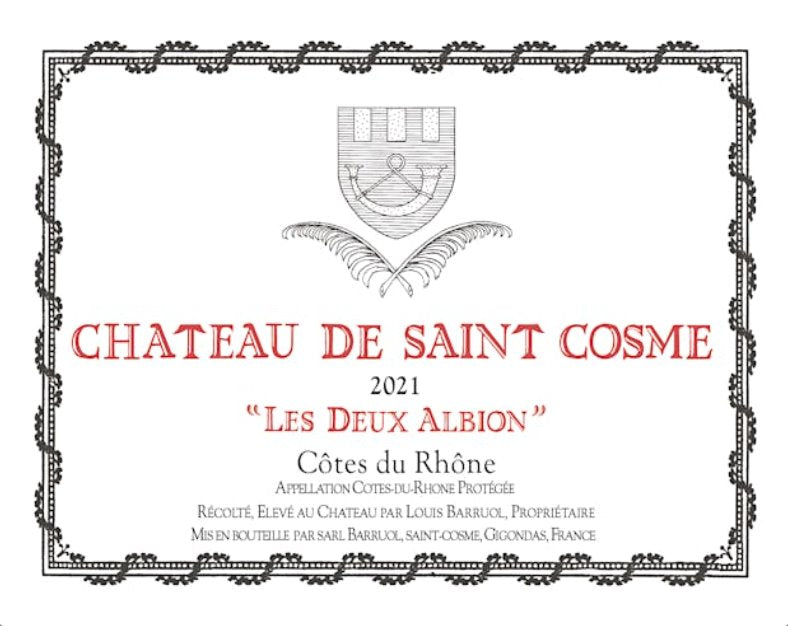 Chateau de Saint Cosme Les Deux Albion Rouge 2022 - 750ml