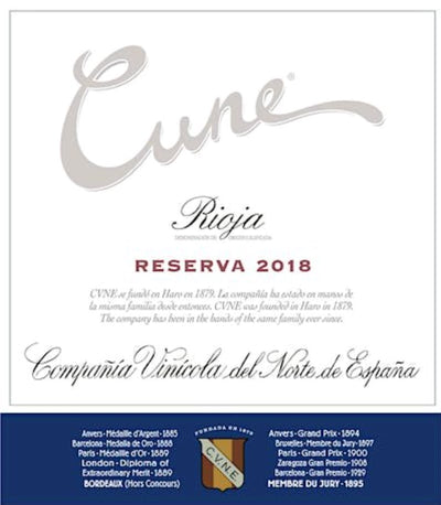 CVNE Reserva Rioja 2018 - 750ml