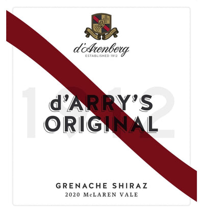 D'Arenberg d'Arry's Original Grenache Shiraz 2020 - 750ml