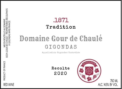 Domaine Gour de Chaule Gigondas 2020 - 750ml