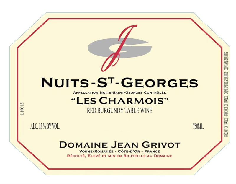 Domaine Jean Grivot Nuits St. Georges Les Charmois 2021 - 750ml