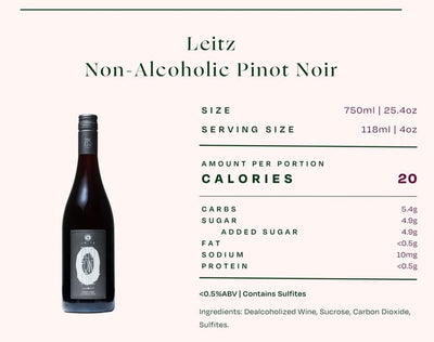 Leitz Zero Point Five NA Pinot Noir NV - 750ml