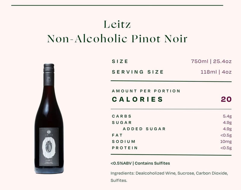 Leitz Zero Point Five NA Pinot Noir NV - 750ml
