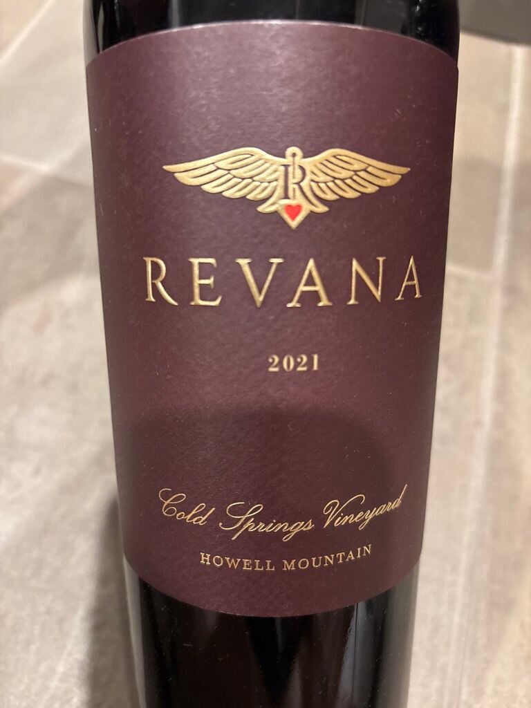 ペローナ　リーダー　リミテッド Revana Cold Springs Vineyard Howell Mountain Cabernet Sauvignon
