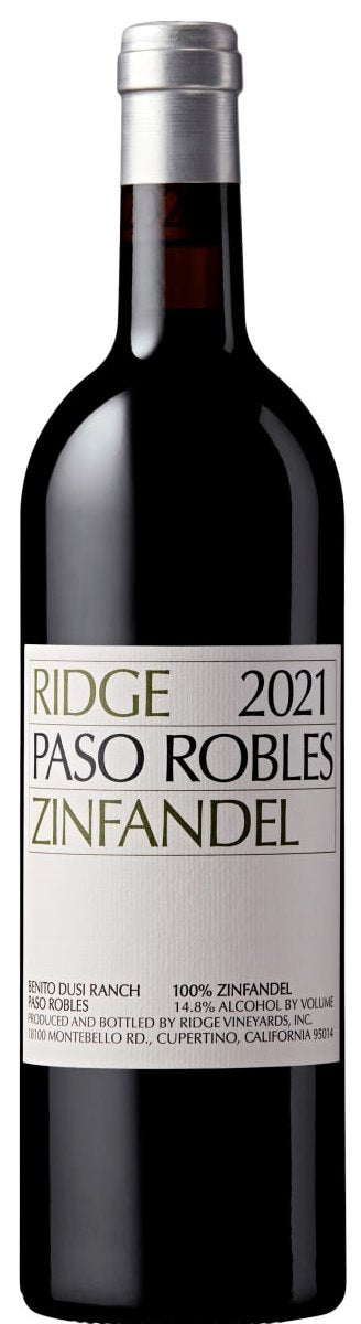 Ridge Paso Robles Zinfandel 2021 - 750ml