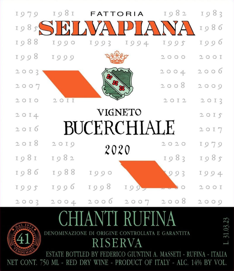 Selvapiana Chianti Rufina Riserva Bucerchiale 2020 - 750ml