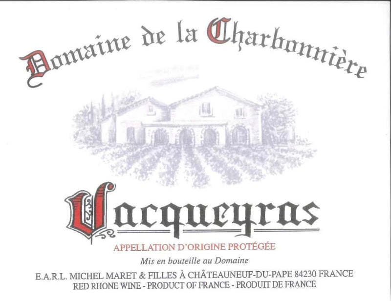 Domaine de la Charbonniere Vacqueyras 2020 - 750ml