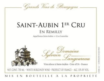 Domaine Sylvain Langoureau Saint Aubin Blanc 1er Cru 'En Remilly' 2020 - 750ml