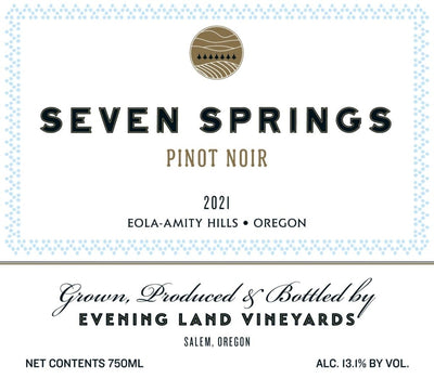 Evening Land Seven Springs Pinot Noir 2021 - 750ml