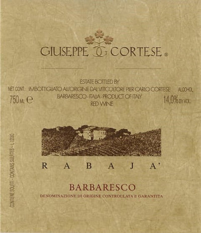 Giuseppe Cortese 'Rabaja' Barbaresco 2018 - 750ml