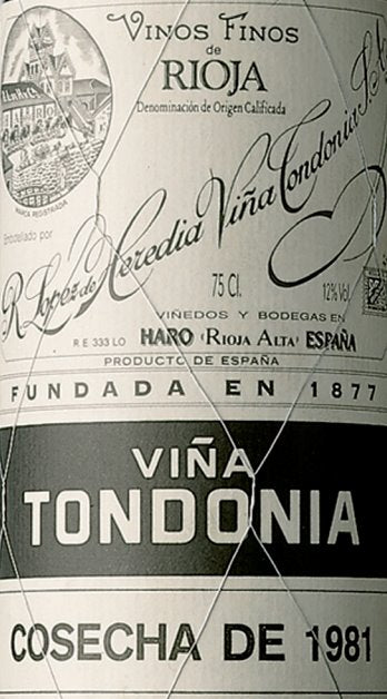 Lopez de Heredia Vina Tondonia Gran Reserva Rioja 1981 - 750ml