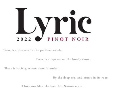 Lyric Pinot Noir 2022 - 750ml