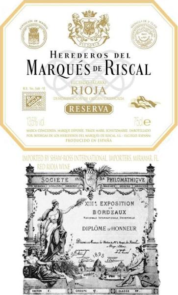 Marques de Riscal Rioja RSV 2015 - 750ml