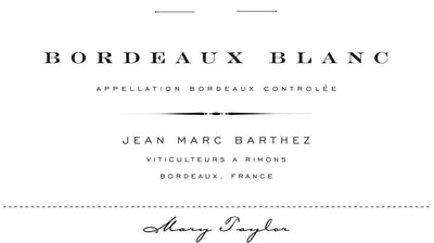 Mary Taylor 'Jean Marc Barthez' Bordeaux Blanc 2022 - 750ml