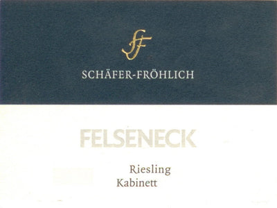 Schafer Frohlich 'Felseneck' Kabinett Riesling 2020 - 750ml
