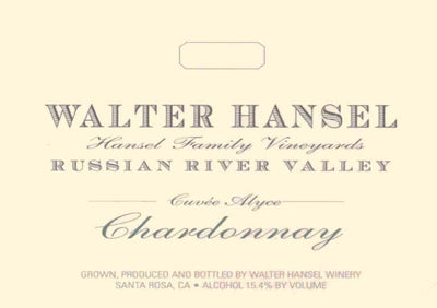 Walter Hansel Cuvee Alyce Chardonnay 2018 - 750ml