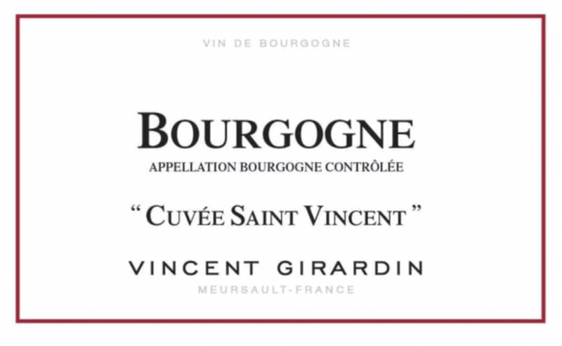Vincent Girardin Bourgogne Cuvee Saint Vincent Rouge 2022 - 750ml