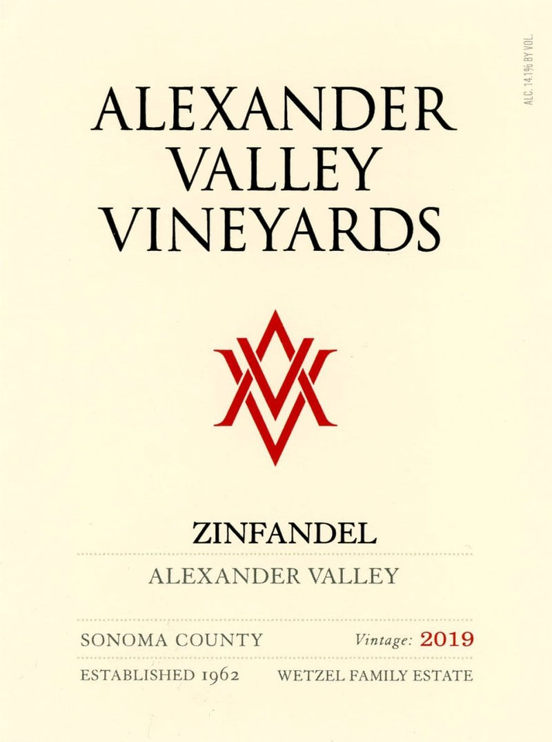 Alexander Valley Vineyards Zinfandel 2019 - 750ml