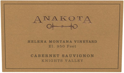 Anakota 'Helena Dakota' Knights Valley Cabernet Sauvignon 2015 - 750ml