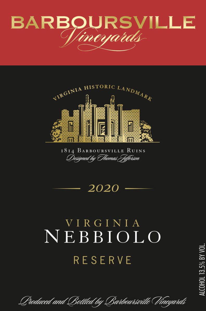 Barboursville Nebbiolo Reserve 2020 - 750ml