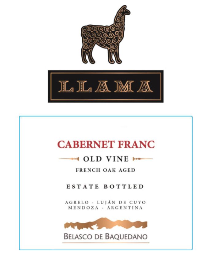 Belasco de Baquedano Llama Old Vine Cabernet Franc 2023 - 750ml