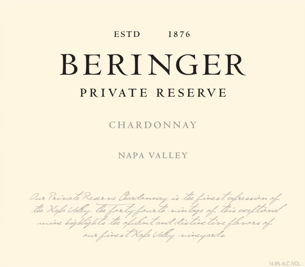 Beringer Private Reserve Chardonnay 2023 - 750ml – Redneck