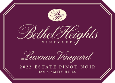 Bethel Heights "Lewman Vineyard" Pinot Noir 2022 - 750ml