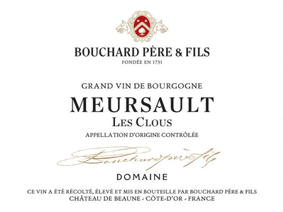 Bouchard & Fils 'Les Clous' Meursault 2019 - 750ml