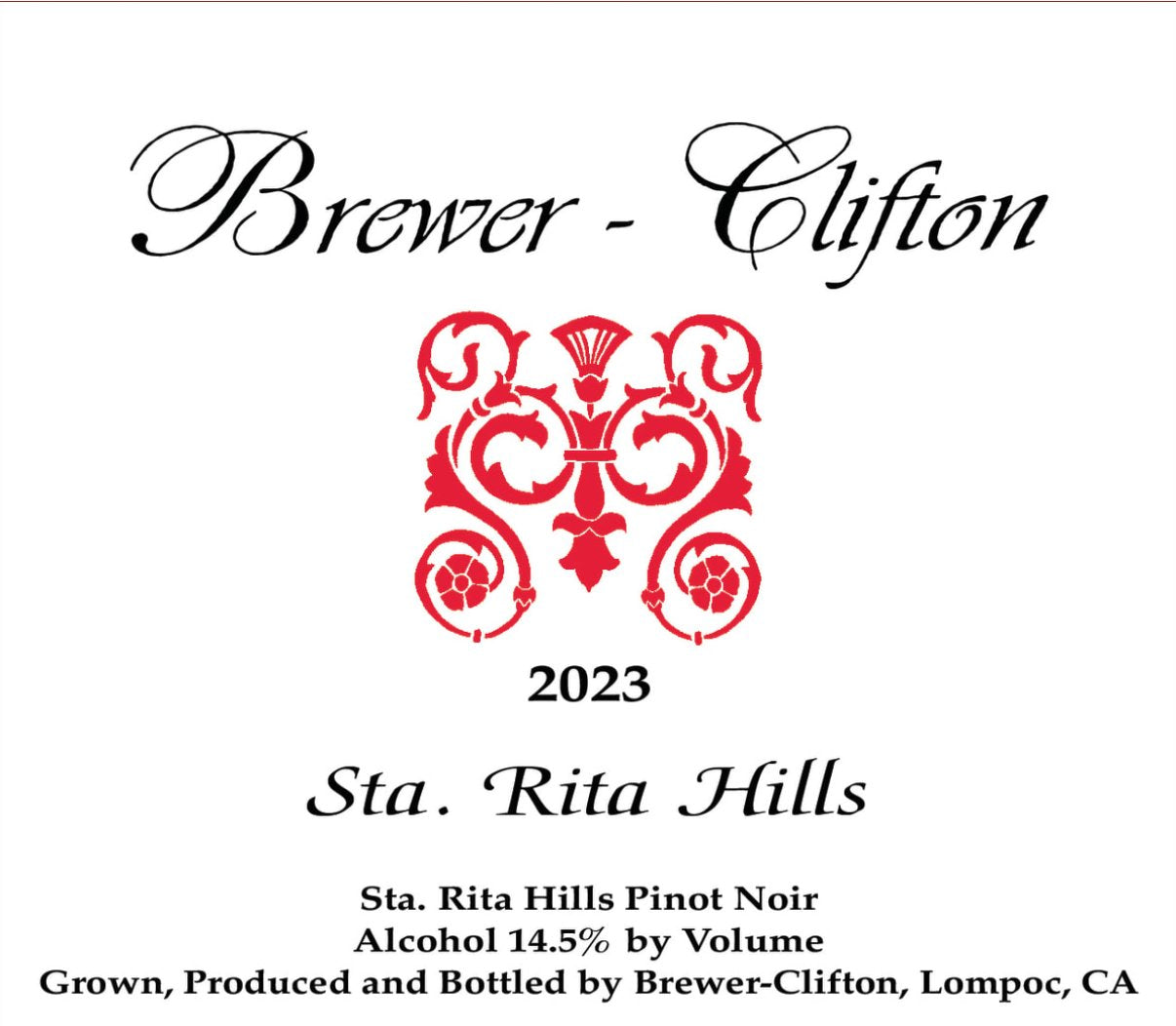 Brewer Clifton Pinot Noir Santa Rita Hills 2023 - 750ml