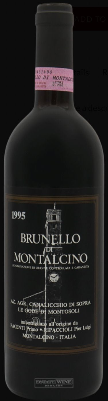 Canalicchio di Sopra Brunello di Montalcino 1995 - 750ml