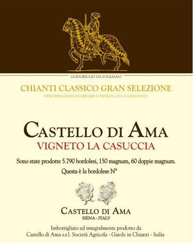 Castello di Ama Chianti Classico Gran Selezione Vigneto La Casuccia 2018 - 750ml