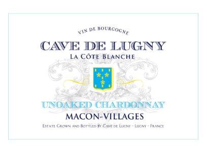 Cave de Lugny La Cote Blanche Unoaked Cardonnay 2022 - 750ml
