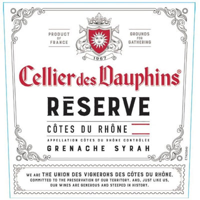 Cellier des Dauphins CDR Reserve Red 2023 - 750ml