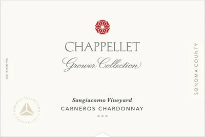 Chappellet Grower Collection Sangiacomo Vineyard Chardonnay 2023 - 750ml