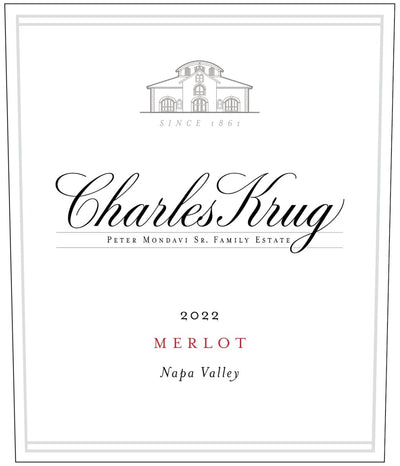 Charles Krug Napa Valley Merlot 2022 - 750ml