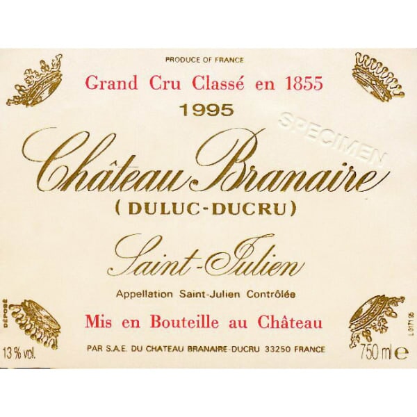 Chateau Branaire Ducru St. Julien 1995 - 750ml