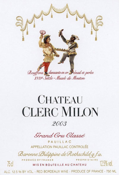 Chateau Clerc Milon Pauillac 2003 - 750ml