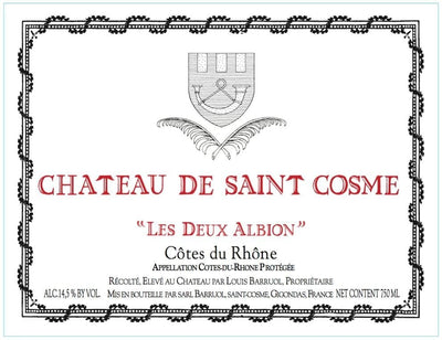 Chateau de Saint Cosme Domaine de Saint Cosme Les Deux Albion Rouge 2022 - 750ml