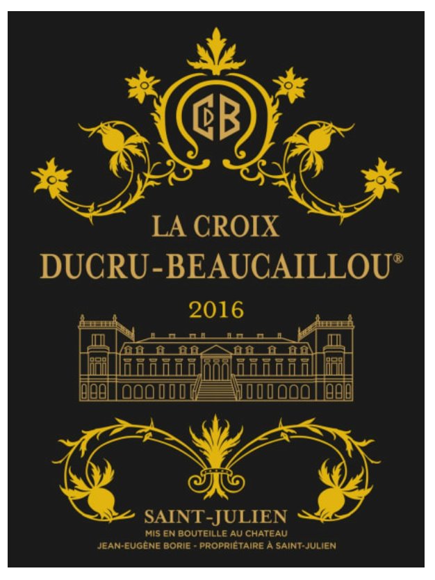 Chateau Ducru-Beaucaillou Croix de Beaucaillou 2016 - 750ml