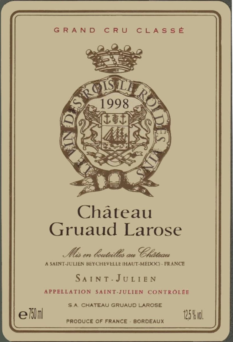 Chateau Gruaud Larose 1998 - 750ml