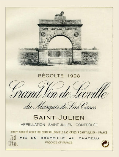 Chateau Leoville Las Cases Saint Julien 1998 - 750ml