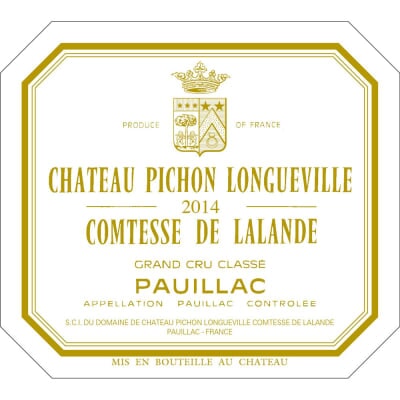 Chateau Pichon Longueville Comtesse De Lalande 2014 - 750ml