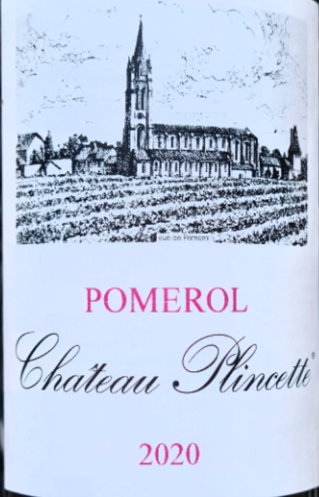 Chateau Plincette Pomerol 2020 -750ml