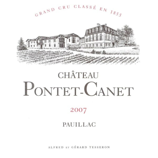 Chateau Pontet Canet Pauillac 2007 - 750ml