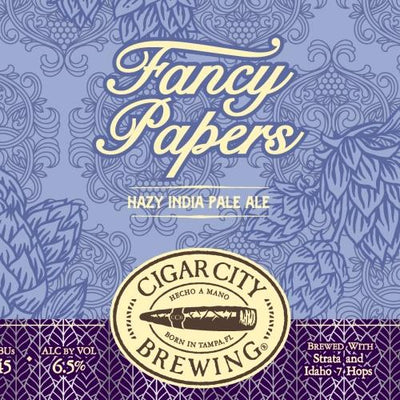 Cigar City Fancy Papers Hazy IPA - 1can