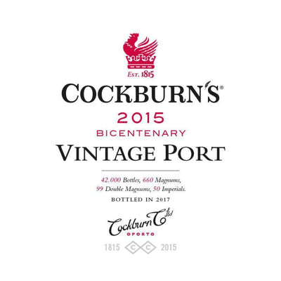 Cockburn's Vintage Port 2015 - 750ml