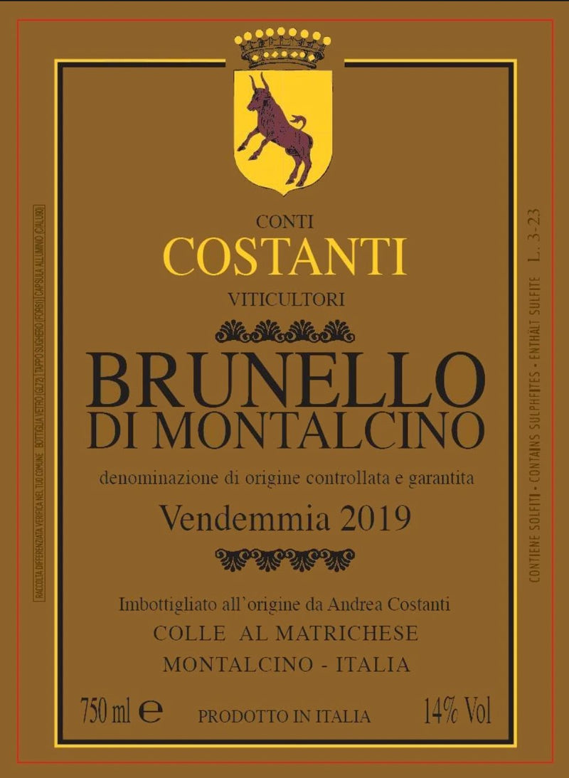 Conti Costanti Brunello di Montalcino 2019 - 750ml