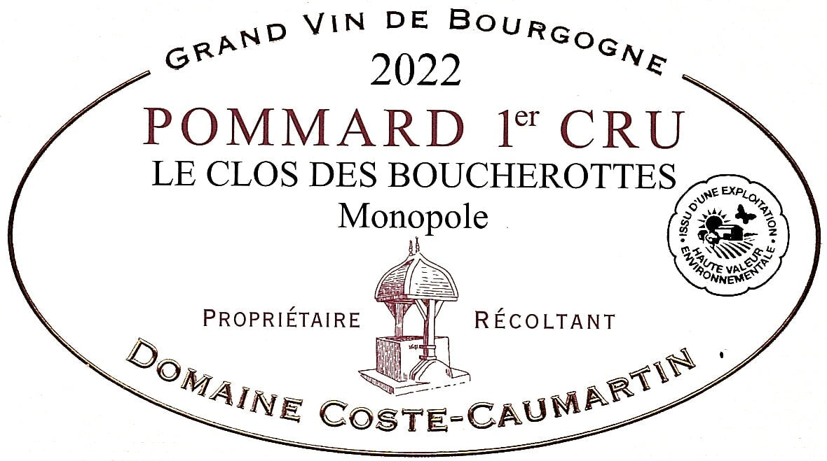 Coste-Caumartin Pommard Le Clos des Boucherottes 1er Cru 2022 - 750ml