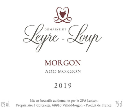 Domaine de Leyre-Loup Morgon Beaujolais 2019 - 750ml